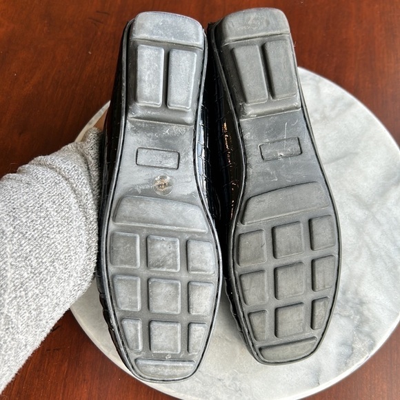 St. John s Bay black loafer flex size 7.5 M EUC worn once on cruise whip stitch - Picture 10 of 11